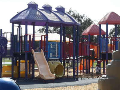 Photo of children's playground equipment