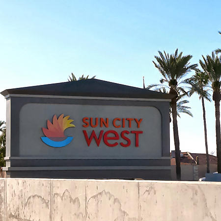 Photo of the Sun City West entrance sign