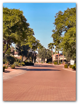 Beautiful street in Corte Bella Community