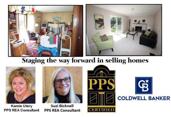 Home staging services offered by Suzi and Kamie as certified professional property stagers. 